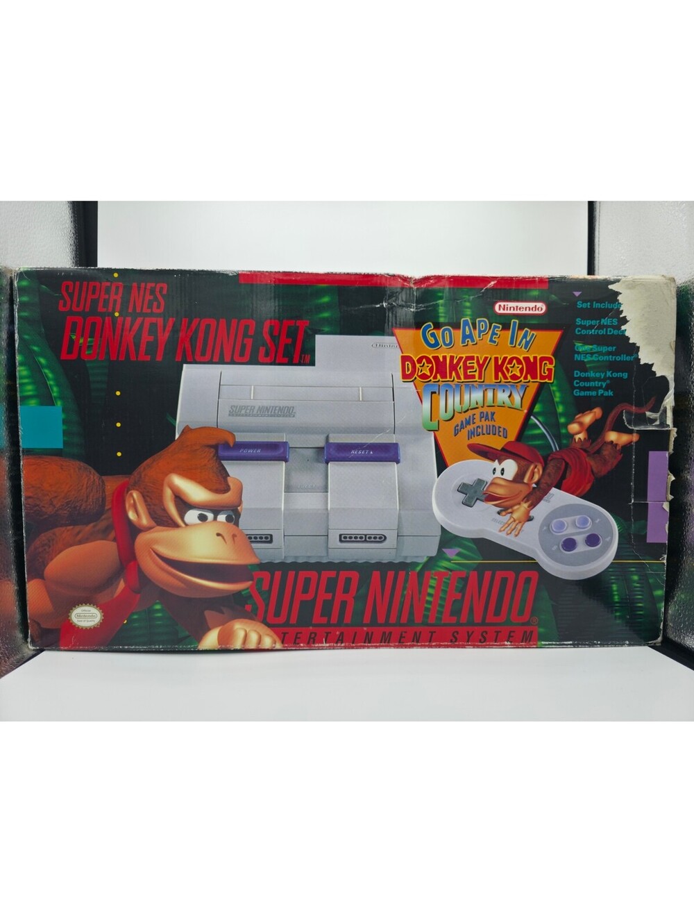 Super Nintendo Donkey Kong Set CIB